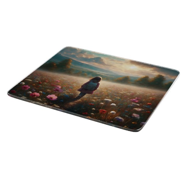 Through the Blossoms - Adventurous Path Cutting Board (Corner)