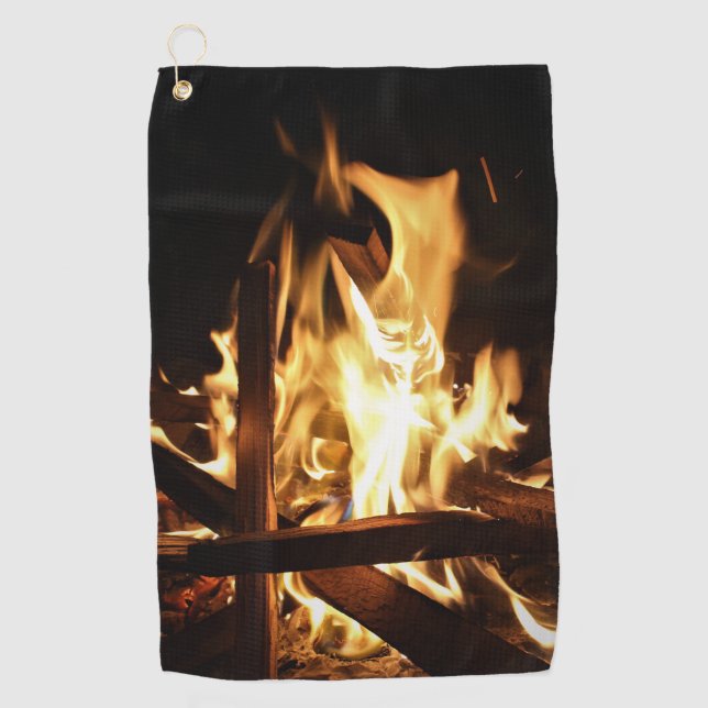 Through the Flames Golf Towel (Front)
