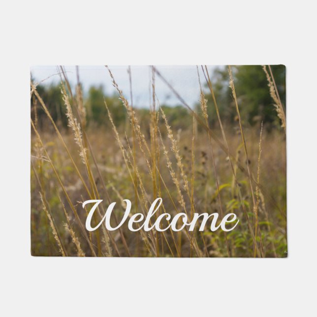 Through The Grass Tops Welcome Doormat (Front)