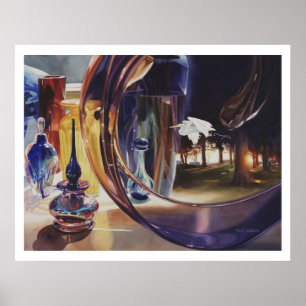 "Through The Looking Glass" Watercolor Art Poster
