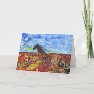Through the Meadow Thank You Card
