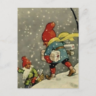 “Through the Snowstorm” by Jenny Nystrom Postcard