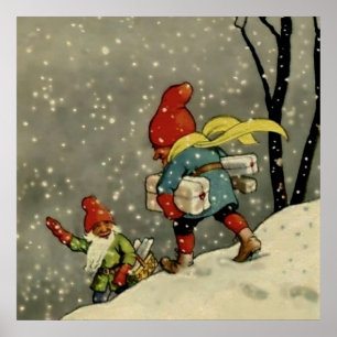 “Through the Snowstorm” by Jenny Nystrom Poster