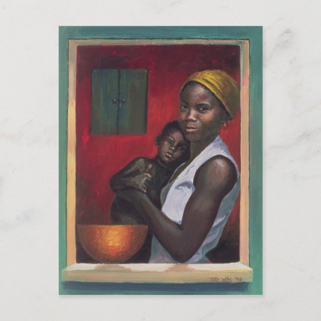 Through the Window 1992 Postcard (Front)