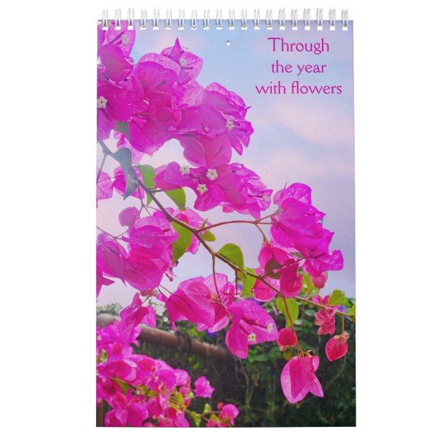 Through the year with flowers calendar (Cover)