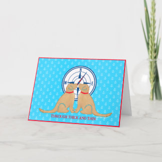 Through Thick and Thin Friendship Dog 2 Cards