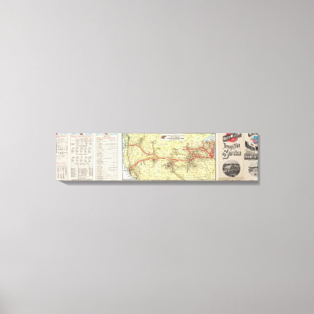 Through train service from Chicago Canvas Print (Front)