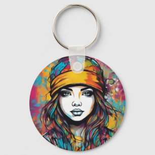 Throughoughly modern flare key ring