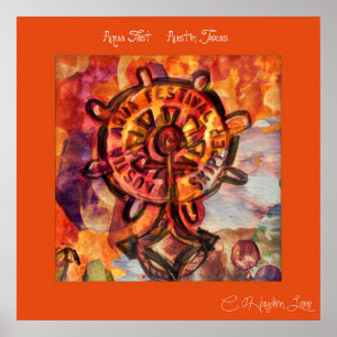 Throw Back Austin Aqua Fest print