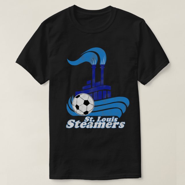 Throw Back MISL St Louis Steamers T-Shirt (Design Front)