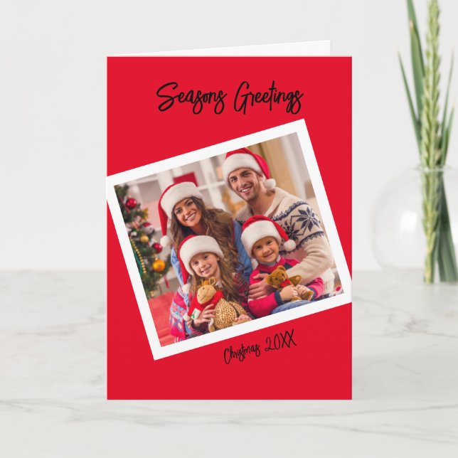 Throw Back Photo Style, 5" x 7" Folded Card (Front)