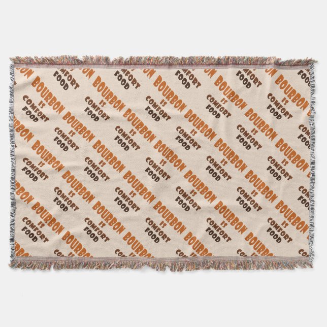 THROW BLANKET - BOURBON is Comfort Food (Front)