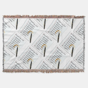 THROW BLANKET - BOURBON LOVERS SHOPPING LIST