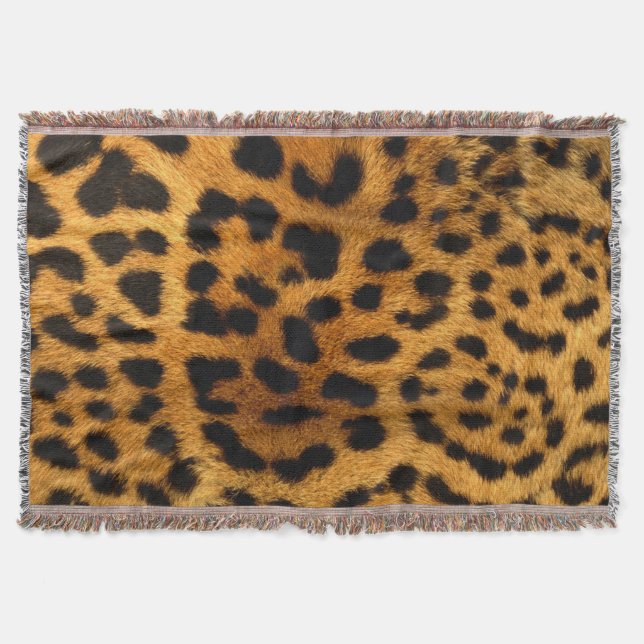 Throw Blanket/Cheetah Print (Front)