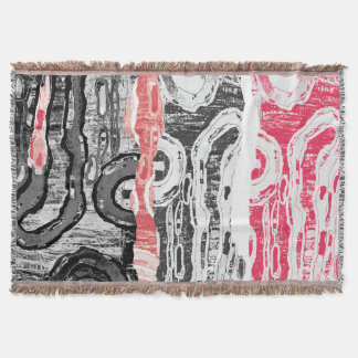 Throw Blanket – Friction Lands Abstract Design