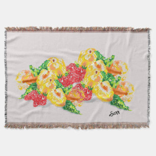 Throw Blanket Love Of Fruits