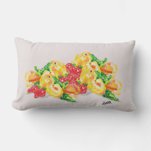Throw Blanket Love Of Fruits Lumbar Cushion