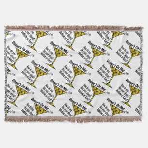 THROW BLANKET - MEDIUM or RARE MARTINI OLIVES?
