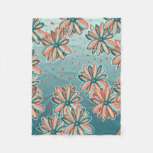 Throw Blanket, Orange Blossoms by Lisa Casineau