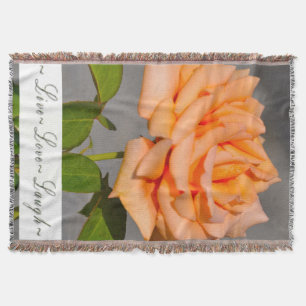 Throw Blanket/Peach Rose Blanket