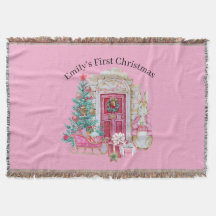 Throw Blanket - personalized first christmas gift