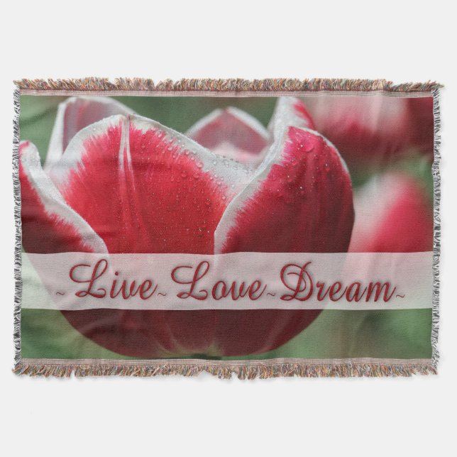 Throw Blanket/Tulips Blanket (Front)