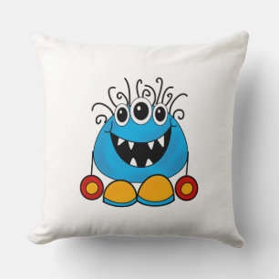 Throw Cushion - Curls Monsters