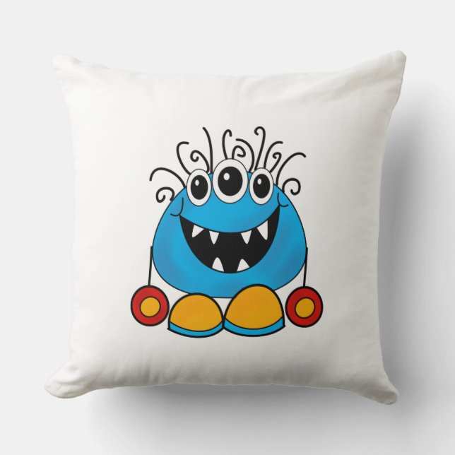 Throw Cushion - Curls Monsters (Front)