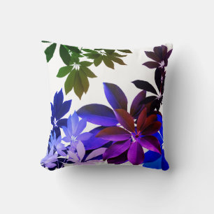 Throw Cushion, Green Leaves,  Foliage Cushion