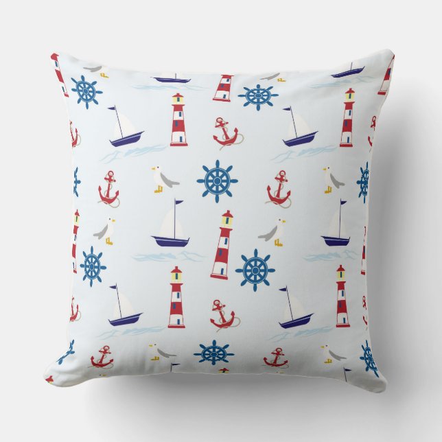 Throw Cushion - Nautical (Front)