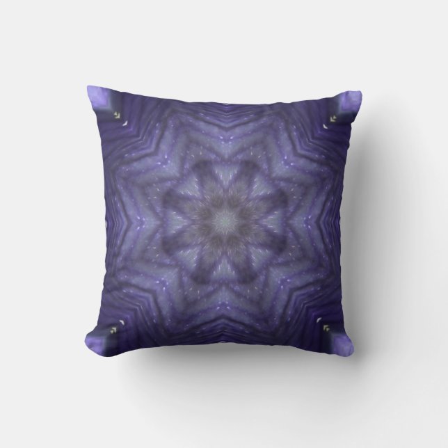 Throw Cushion Purple Pattern Design (Front)