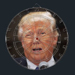 Throw darts at Donald Trump Dartboard<br><div class="desc">Do you want to throw sharp objects at Donald Trump? Well now is your chance!</div>