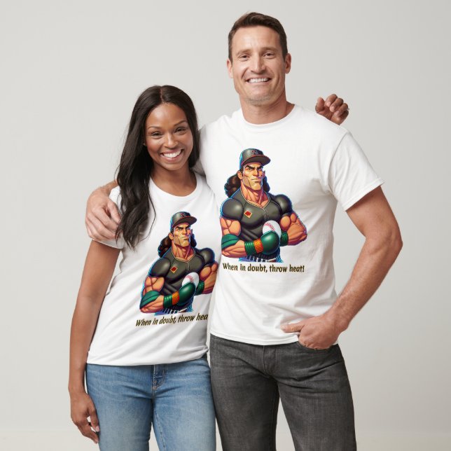 Throw Heat - Unisex Baseball T-shirt (Unisex)