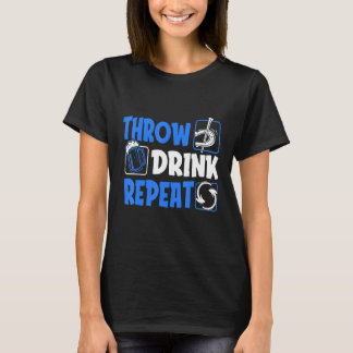 Throw Horseshoes Drink Beer Repeat T-Shirt
