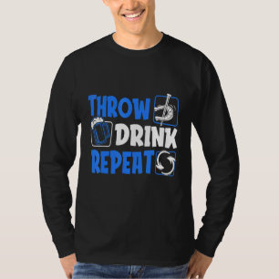 Throw Horseshoes Drink Beer Repeat T-Shirt