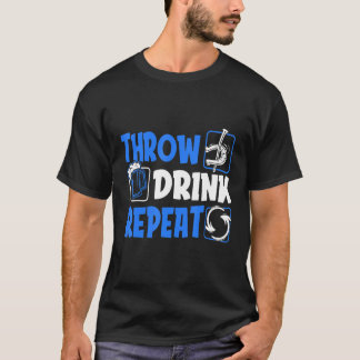 Throw Horseshoes Drink Beer Repeat T-Shirt