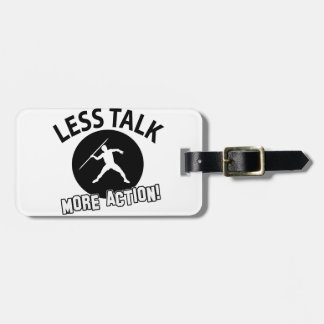 throw javelin design luggage tag