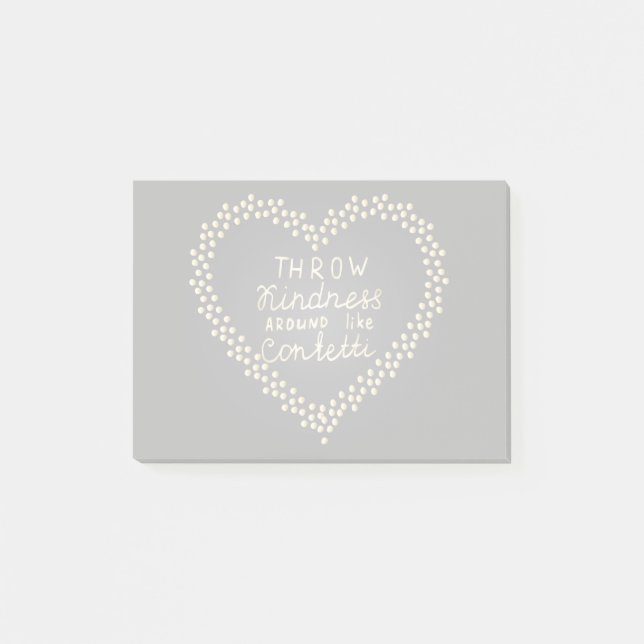 Throw Kindness Around Like Confetti Post-it Notes (Front)