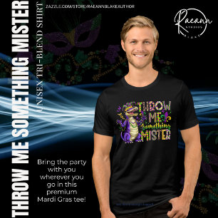 "Throw Me Something, Mister" Mardi Gras Unisex Tri-Blend Shirt