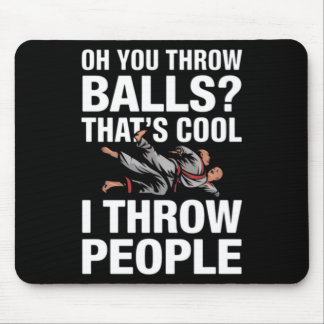Throw People Martial Arts Karate Yudo Funny Jiu Mouse Pad