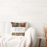 Throw Pillow<br><div class="desc">Snuggle into comfort with the "Beloved Mama" photo collage pillow,  a heartfelt memento for Mother's Day 2024. This cosy keepsake,  perfect for a mum,  grandma,  or aunt,  cherishes family moments and the joy they bring. A thoughtful gift to adorn her favourite space.</div>