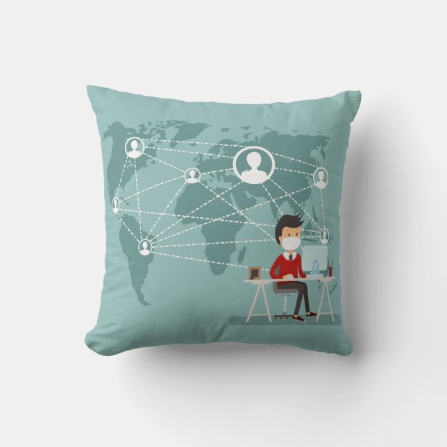 Throw Pillow 16" x 16" (Front)