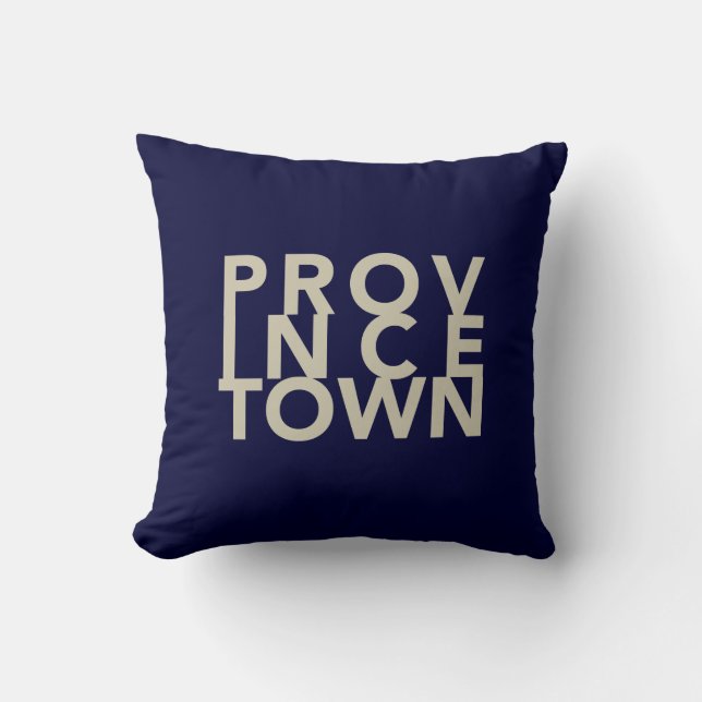Throw Pillow 20" x 20" PROVINCETOWN (Front)