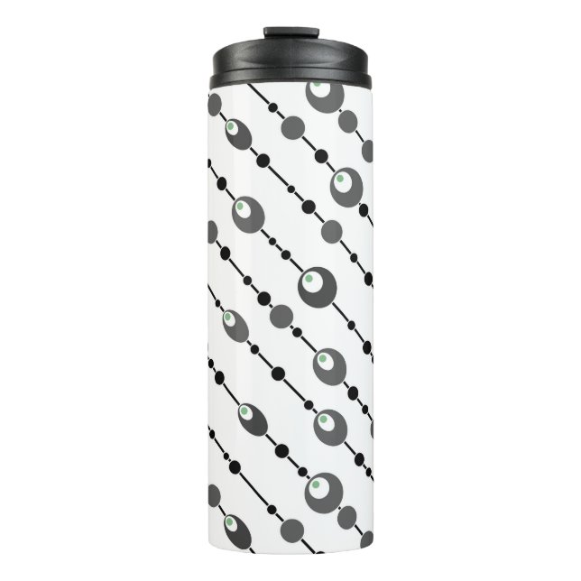 Throw Pillow Abstract retro design ornamental deco Thermal Tumbler (Front)