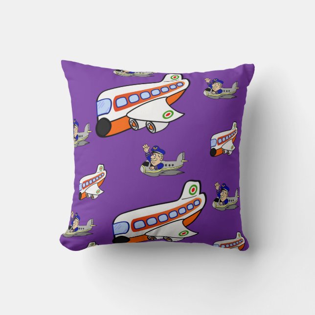 Throw Pillow Aeroplane (Front)
