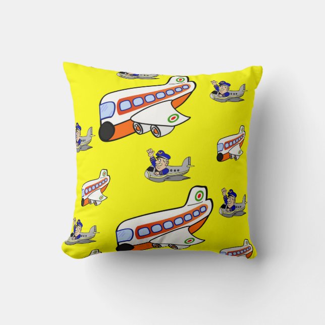 Throw Pillow Aeroplane (Front)