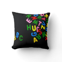 Throw Pillow Alphabet