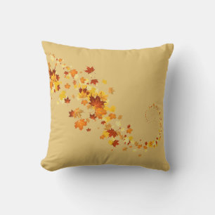 Throw Pillow-Autumn Leaves Cushion