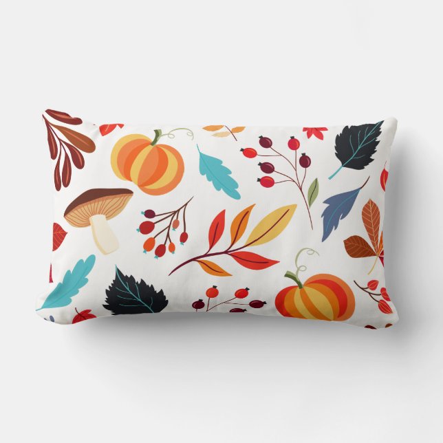Throw Pillow-Autumn Lumbar Cushion (Front)