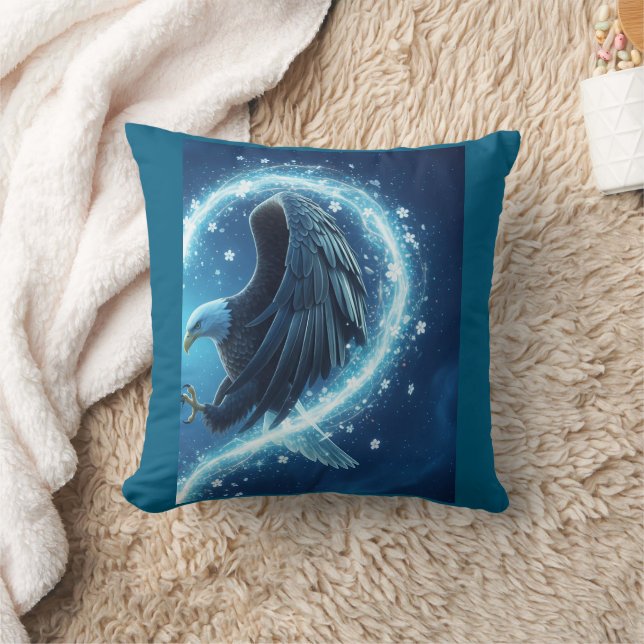 Throw Pillow Bald Eagle Heart - Forever and Ever (Blanket)